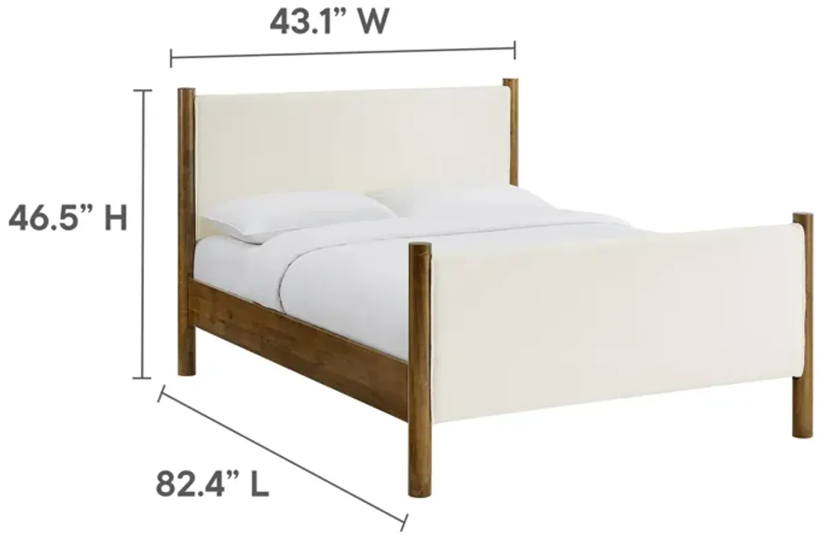 Maven Full Size Boucle Upholstered Platform Bed by Modway