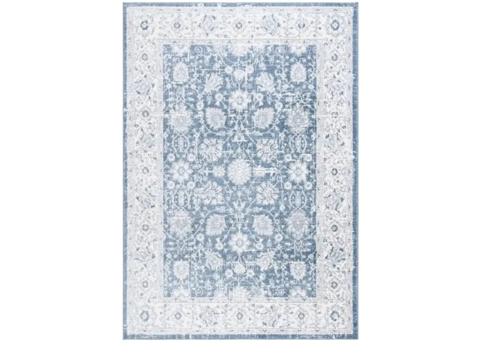 LAYLA 101 Blue  9' X 12' Large Rectangle Rug