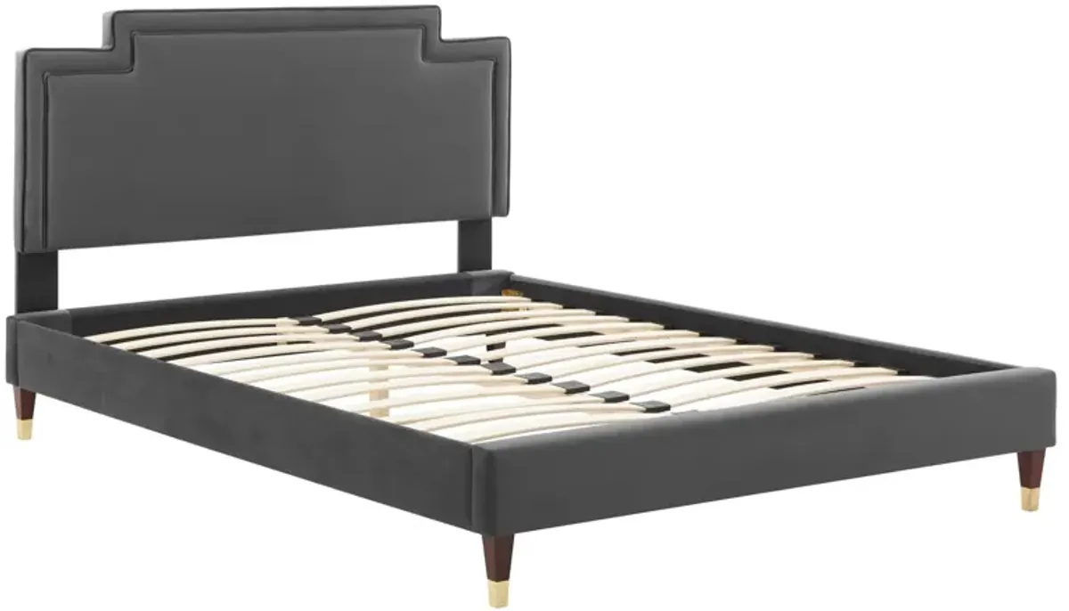 Liva Performance Velvet Queen Bed