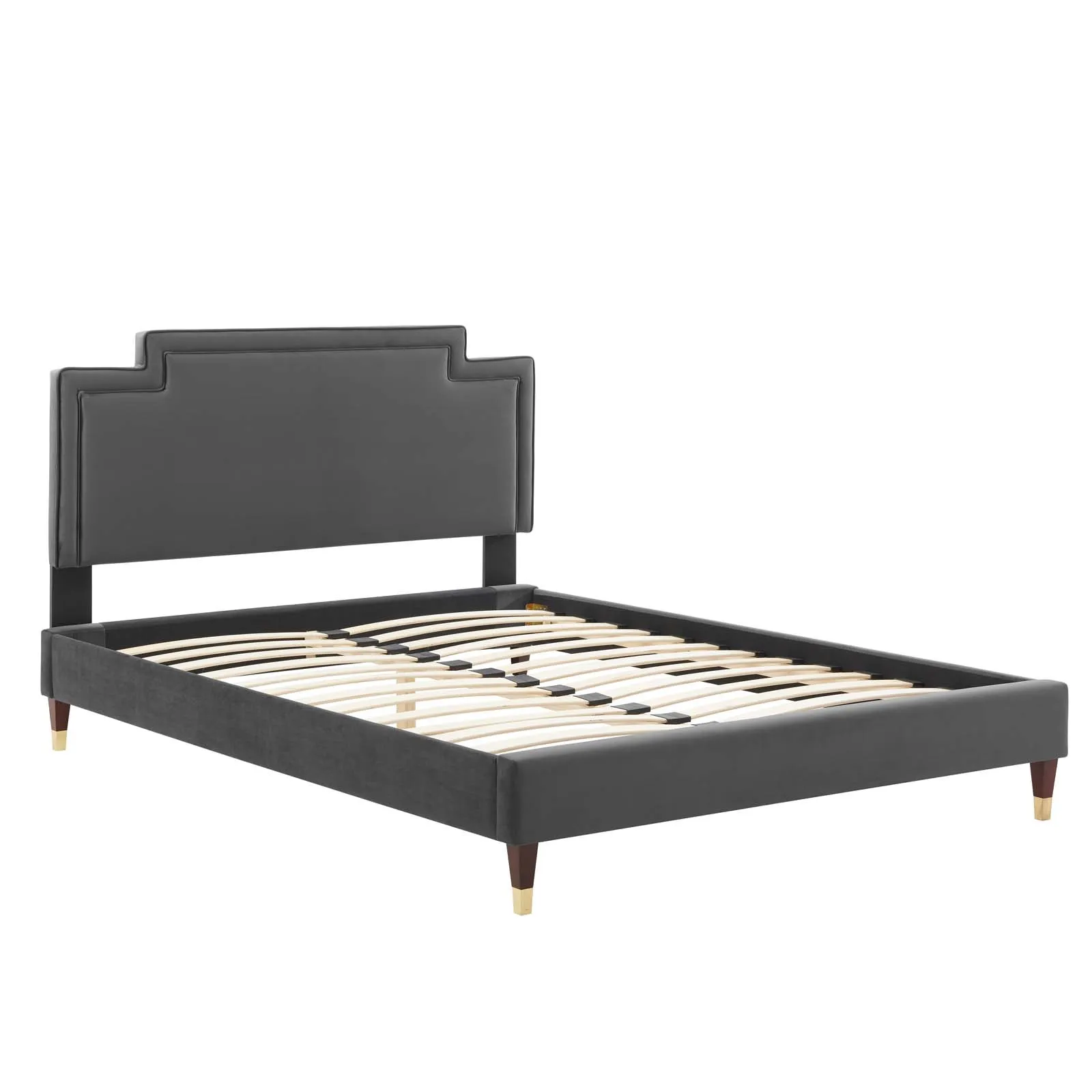 Liva Performance Velvet Queen Bed