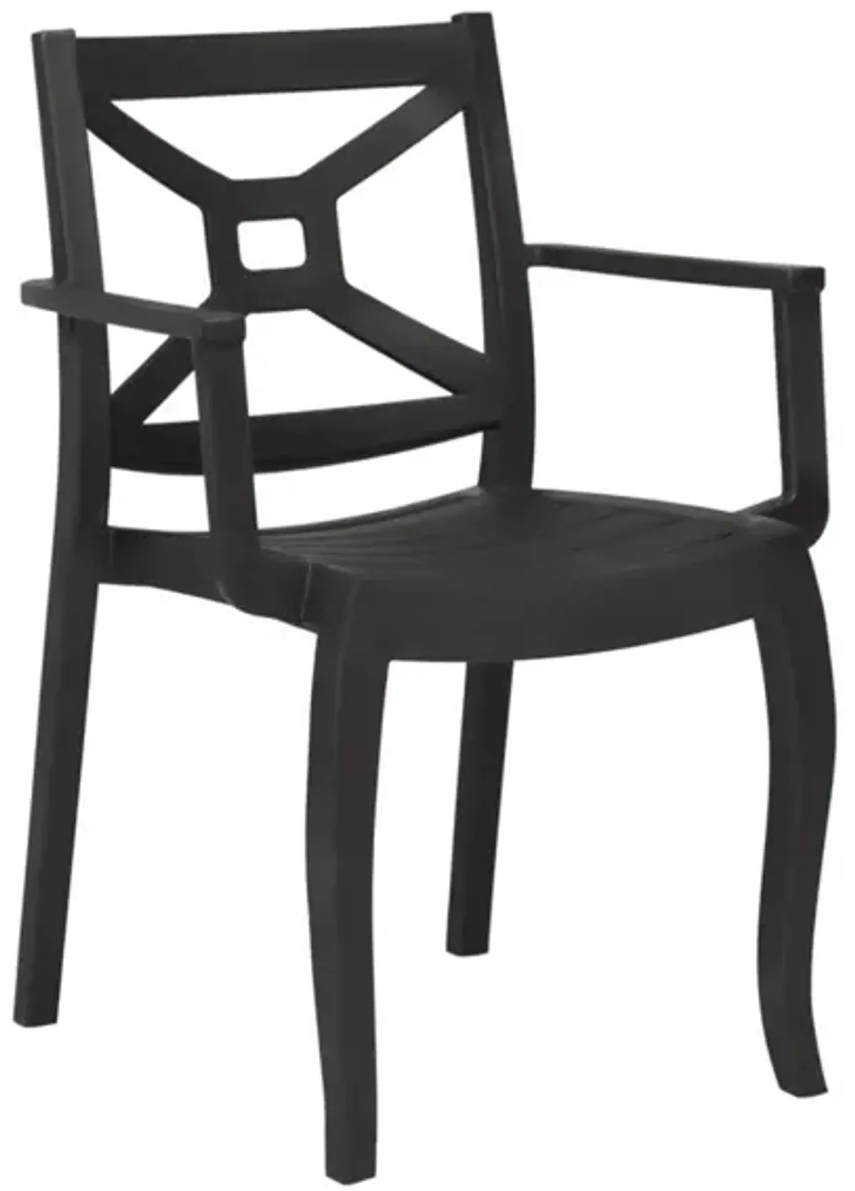 Zeus Set of 4 Stackable Armchair-Anthracite