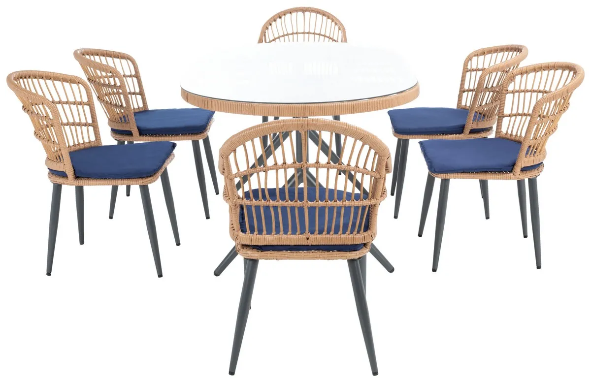 GENSER 7 PIECE DINING SET