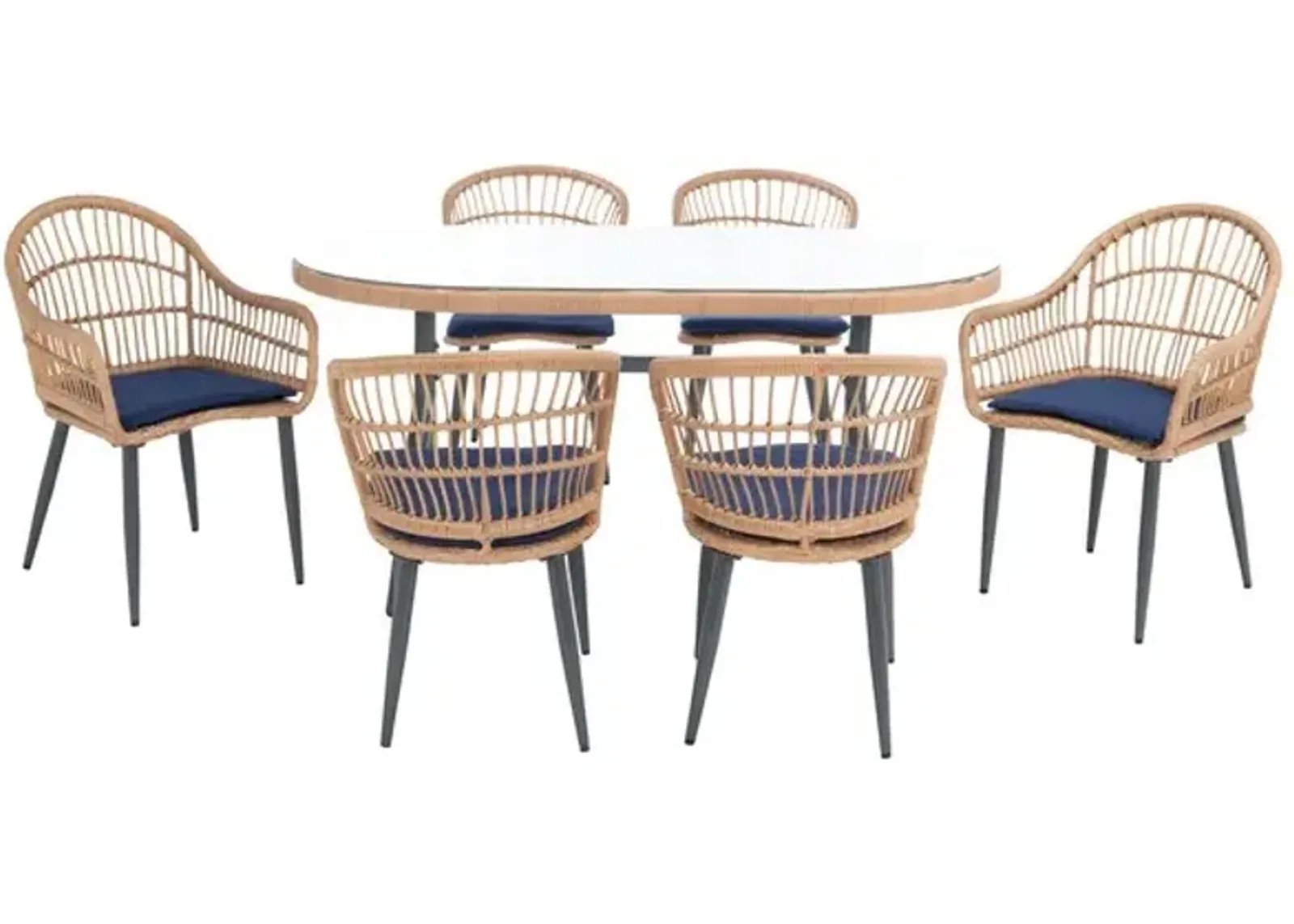 GENSER 7 PIECE DINING SET