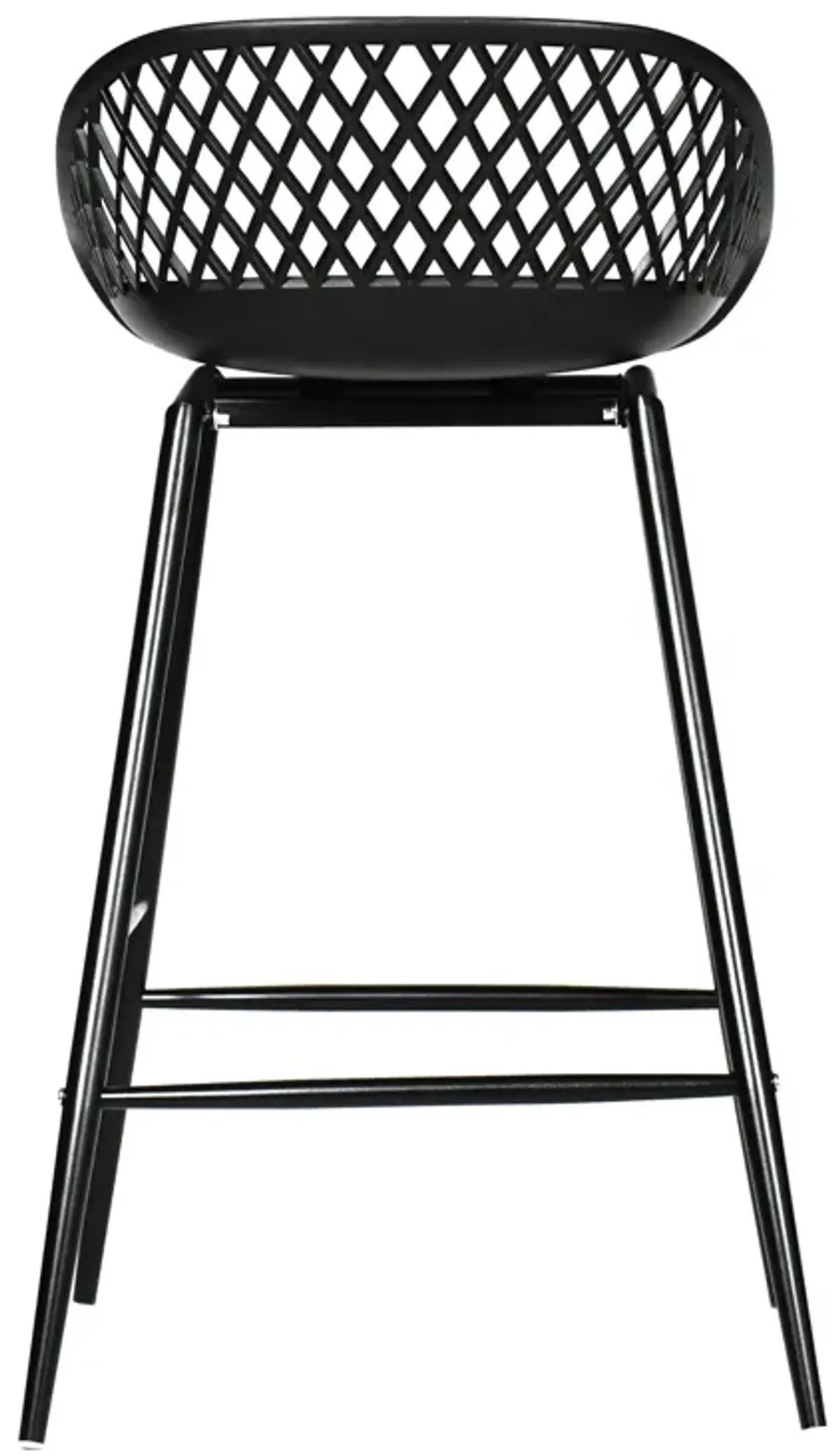 PIAZZA OUTDOOR COUNTER STOOL BLACK-SET OF TWO