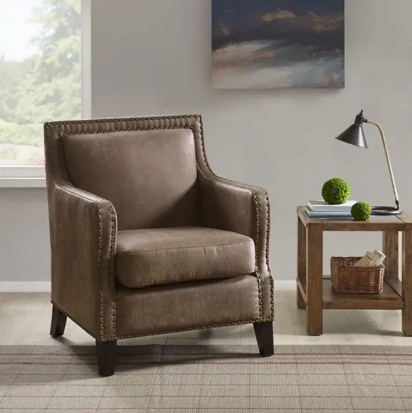 INK+IVY Shasta Brown Accent Chair