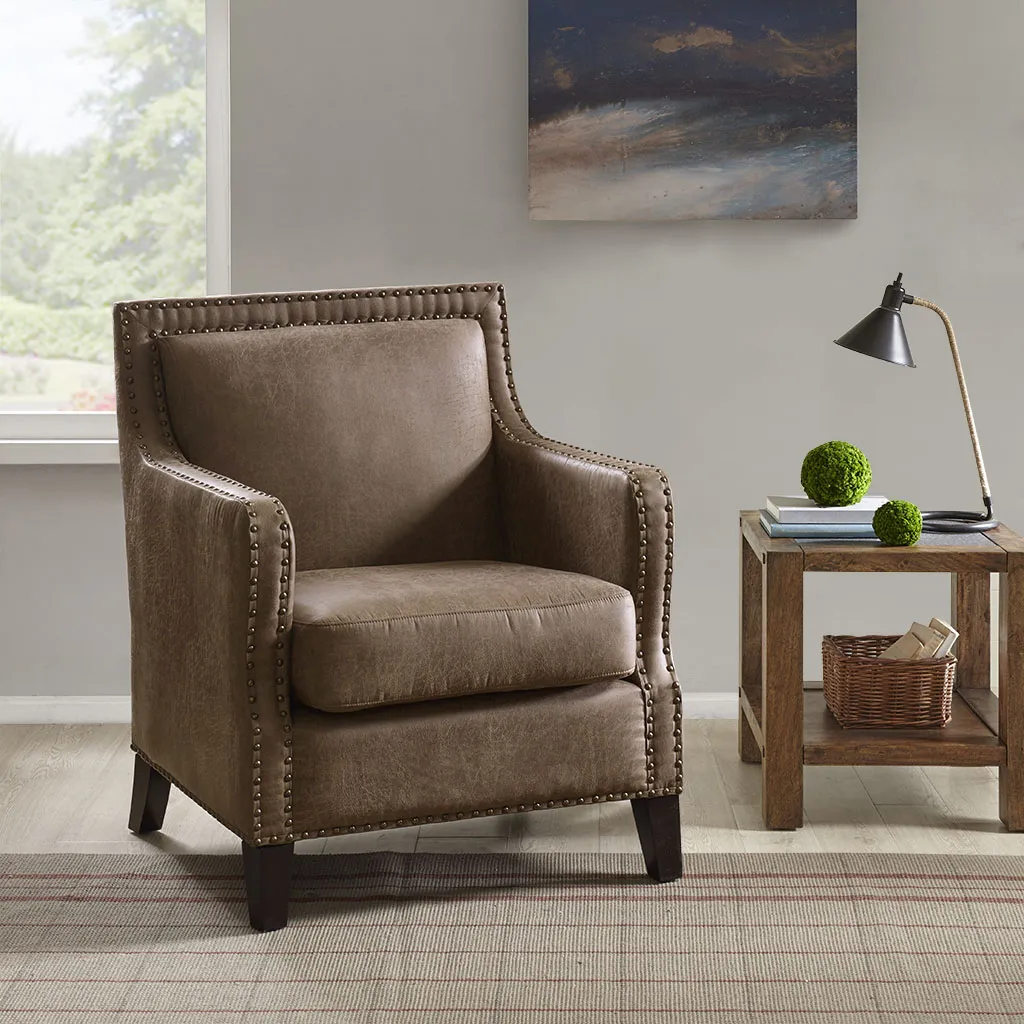 INK+IVY Shasta Brown Accent Chair