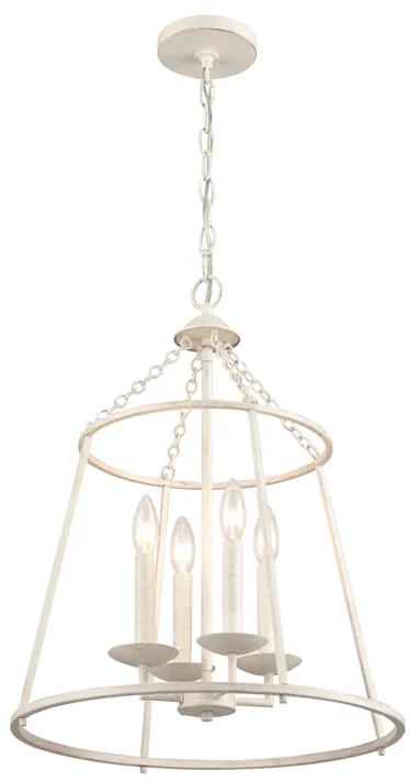 Joanie 17.25'' Wide 4-Light Pendant - Antique White