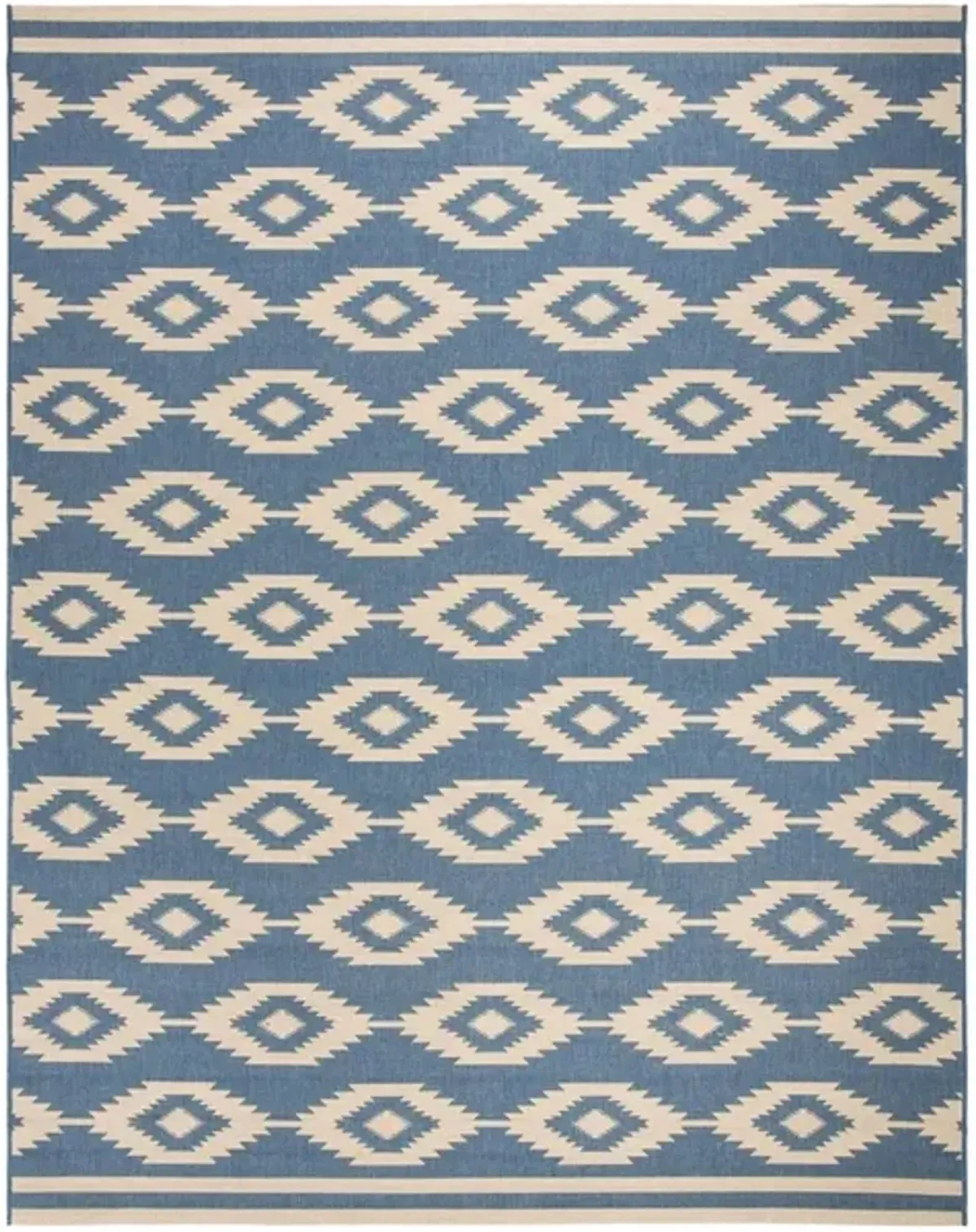 LINDEN 171 Collection LND171N-8 Cream / Blue 8' X 10'