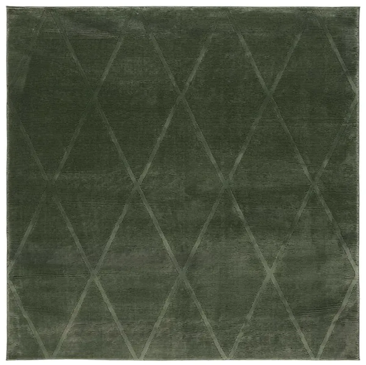 REVIVE 104 Green 5'-3' X 5'-3' Square Square Rug