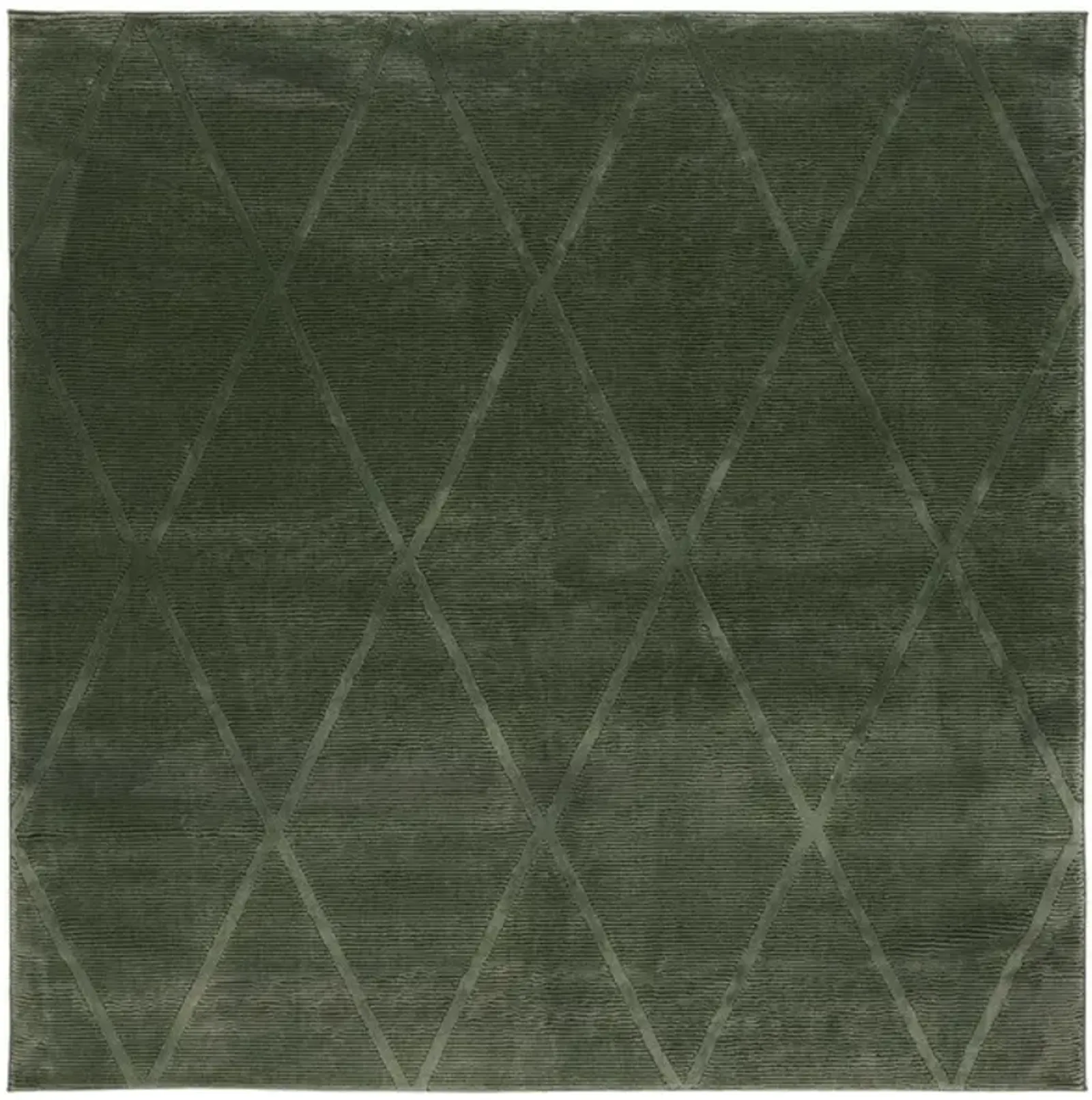 REVIVE 104 Green 5'-3' X 5'-3' Square Square Rug