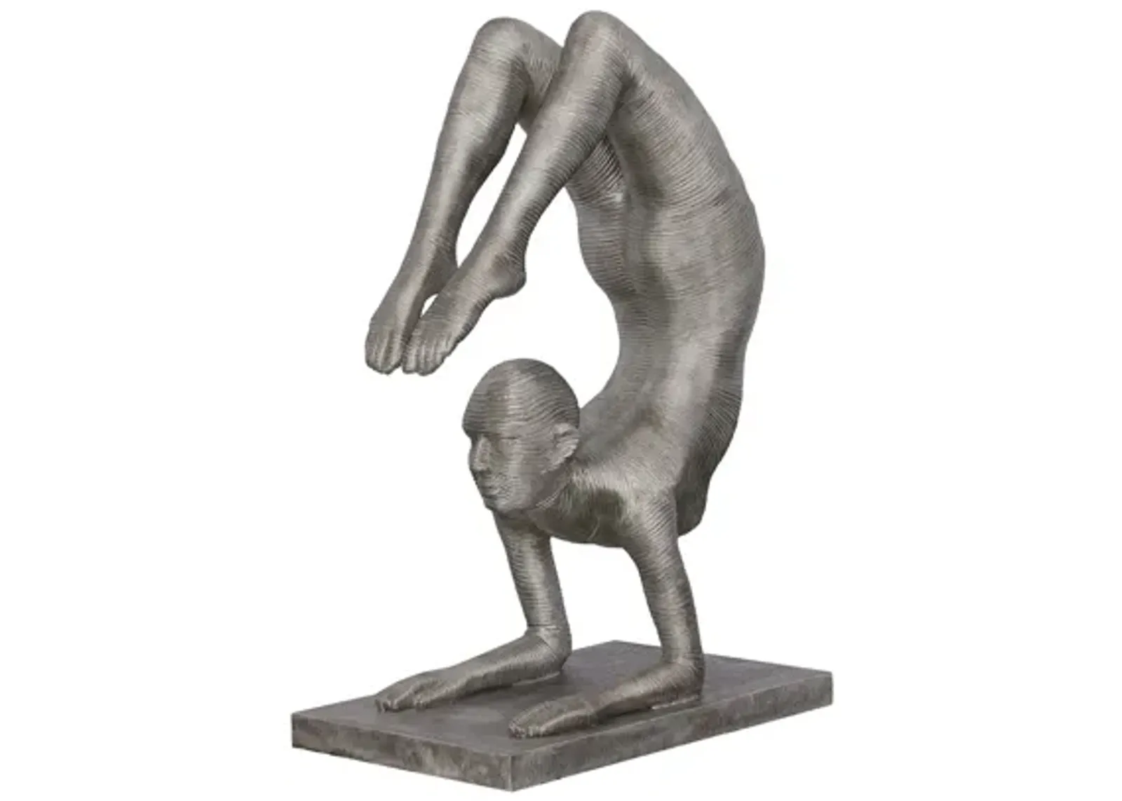 Handstand Scorpion Sculpture, Aluminum