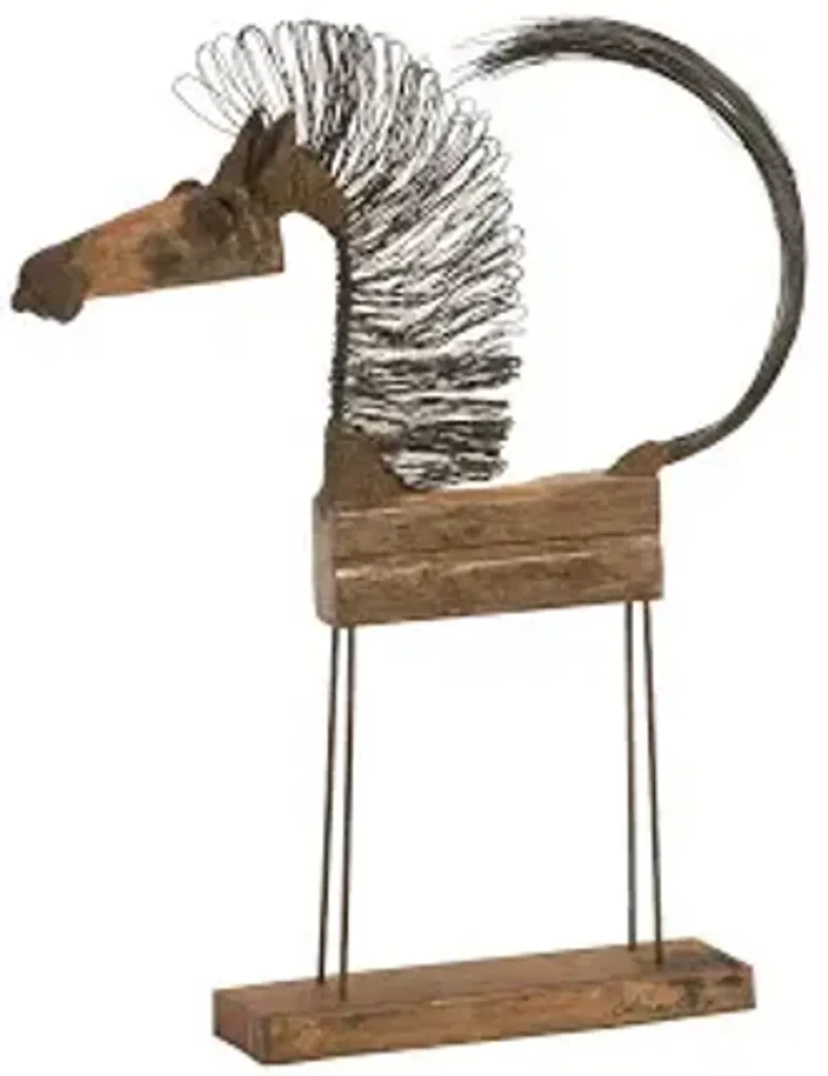 wire horse sculpture, sm body