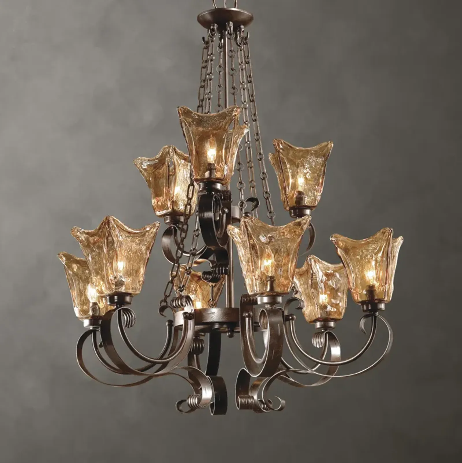 Vetraio 9Lt Oil Rubbed Bronze Chandelier