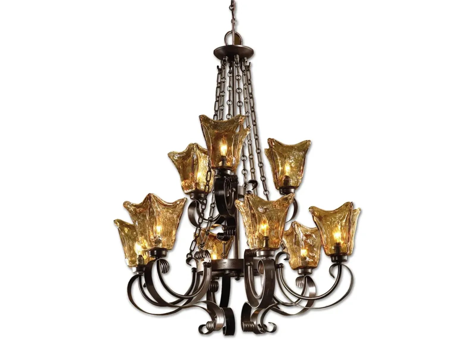 Vetraio 9Lt Oil Rubbed Bronze Chandelier