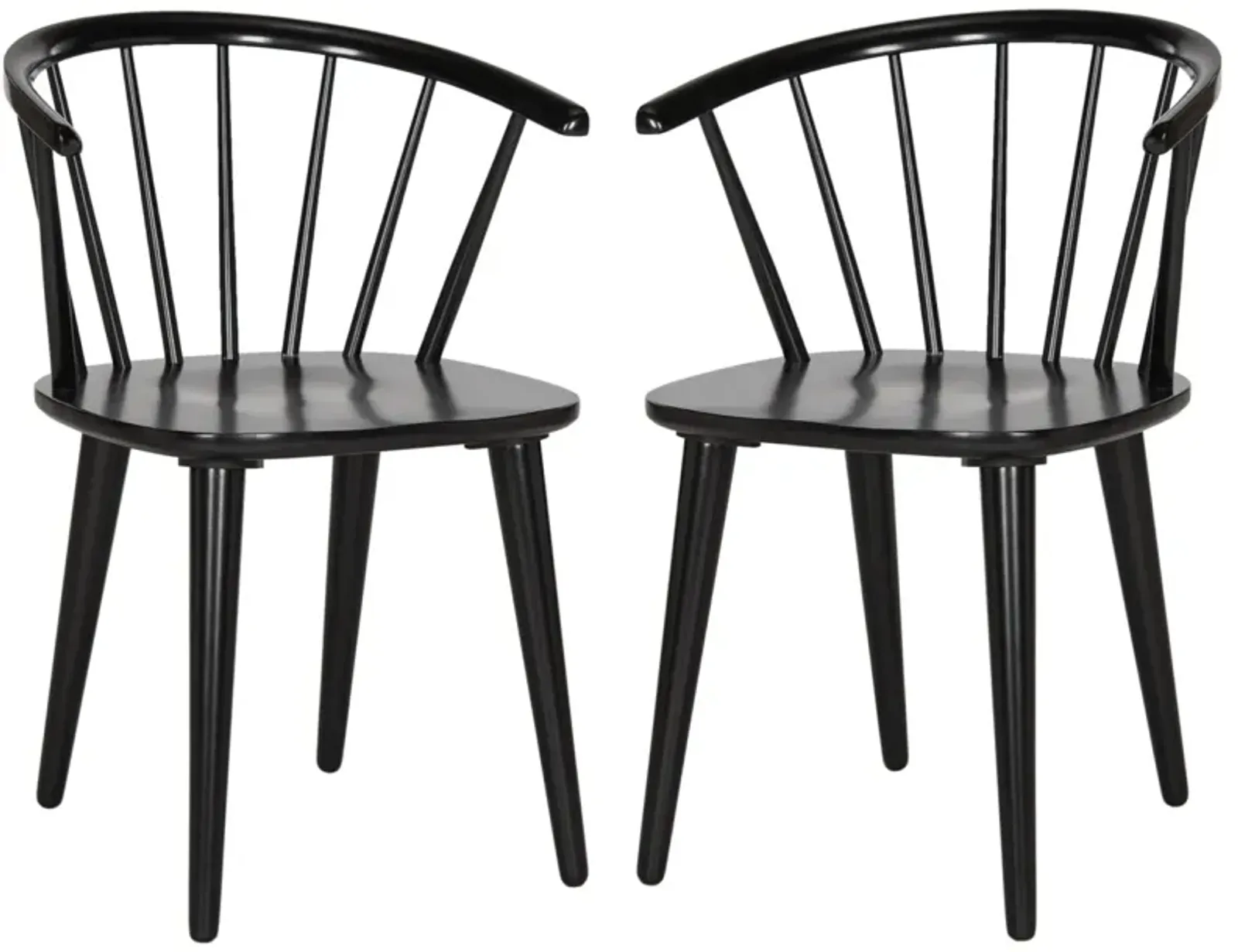 BLANCHARD 18''H CURVED SPINDLE SIDE CHAIR - Set of 2