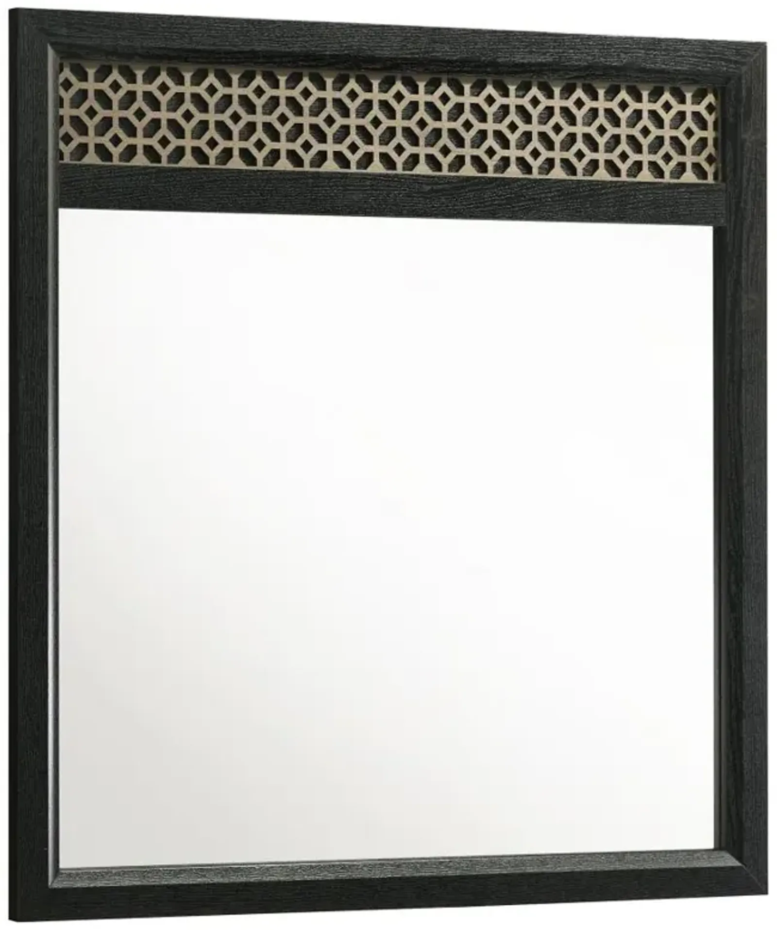 Valencia Dresser Mirror Light Brown and Black