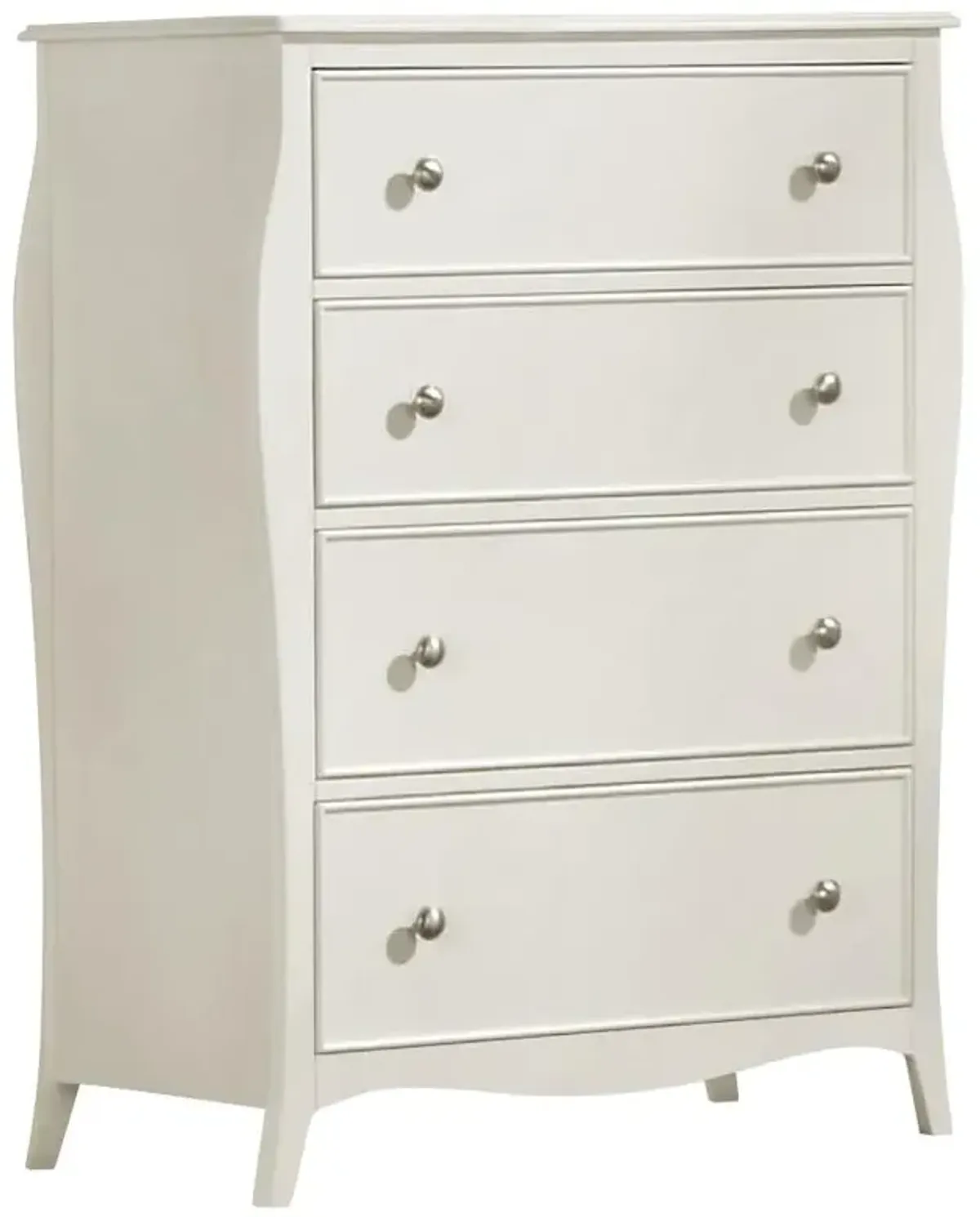 Dominique 4-drawer Chest Cream White