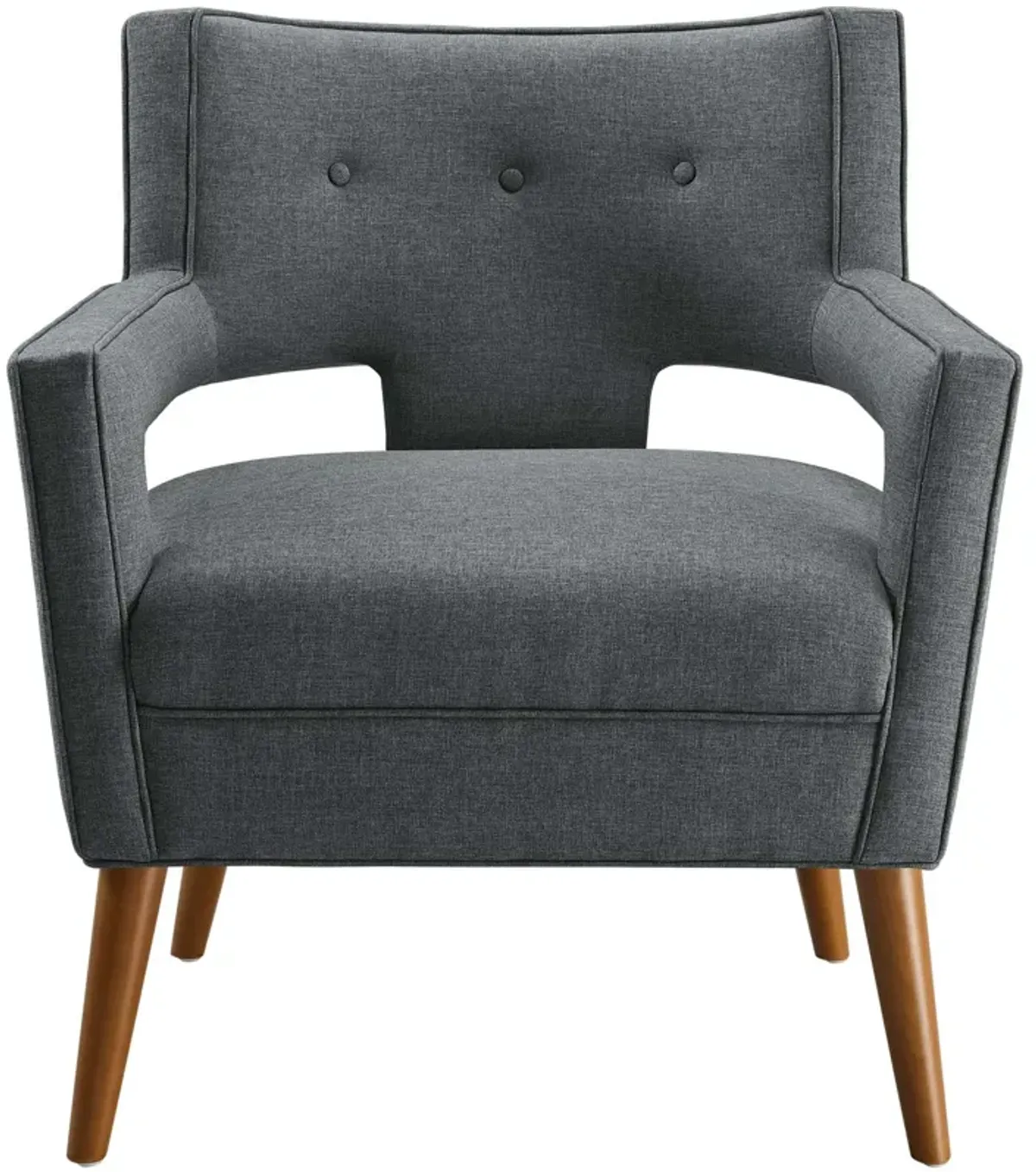 Sheer Upholstered Fabric Armchair