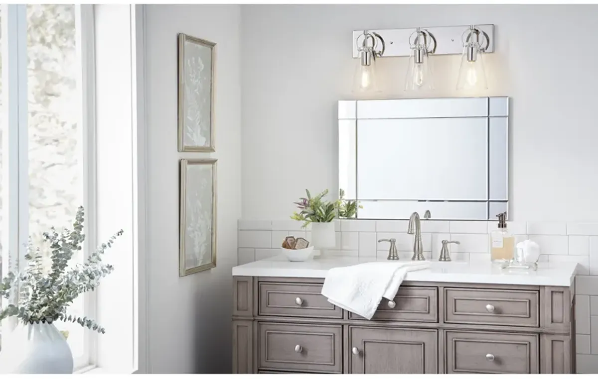 Gabby 23" Wide 3-Light Vanity Light - Polished Nickel