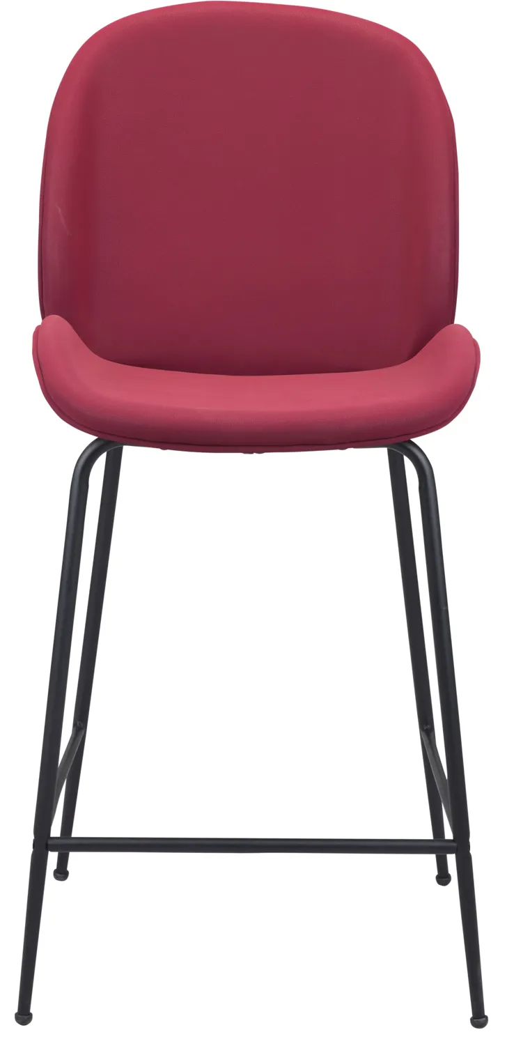 Miles Counter Stool Red