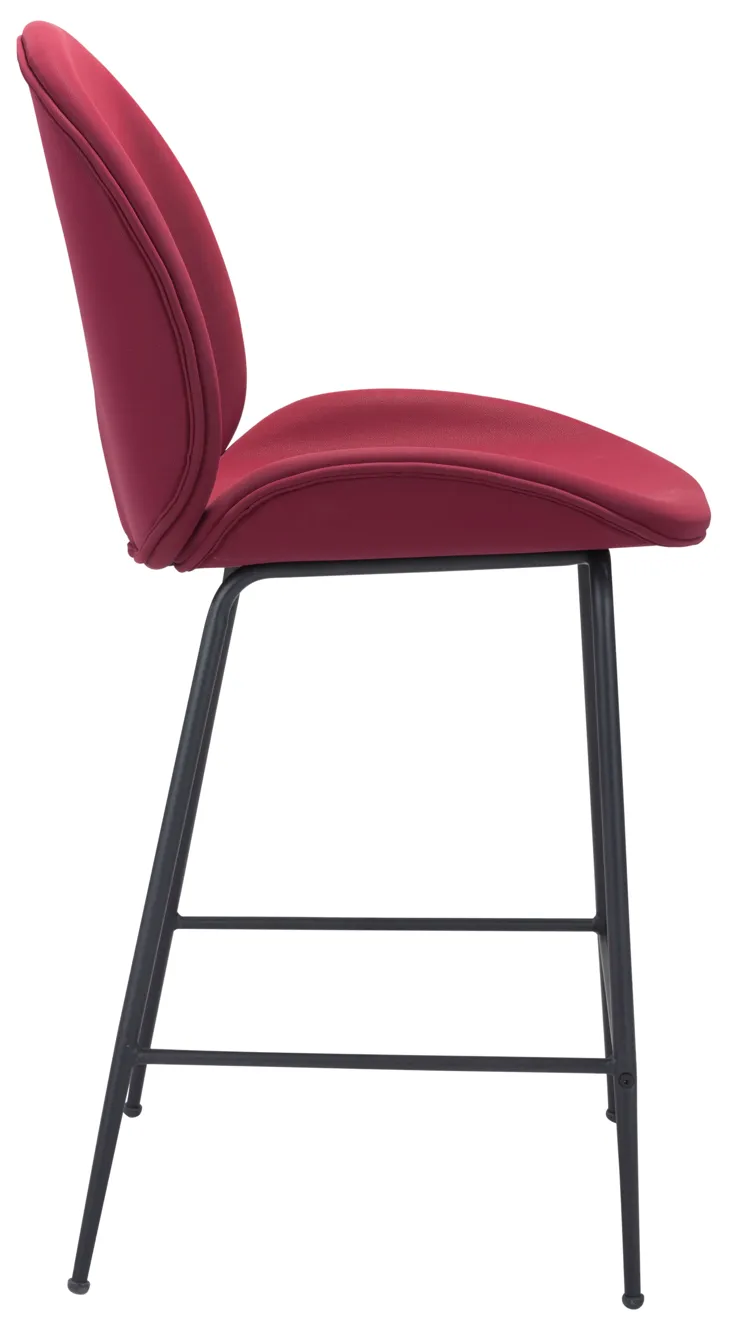 Miles Counter Stool Red