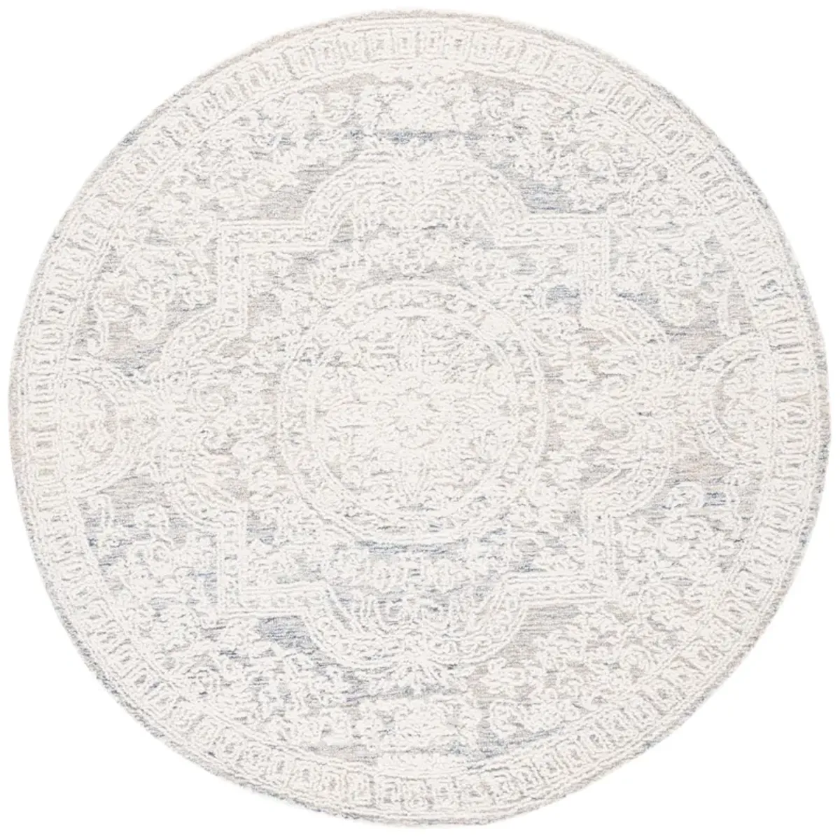 ABSTRACT Hand Tufted 6' x 6' Round area rug