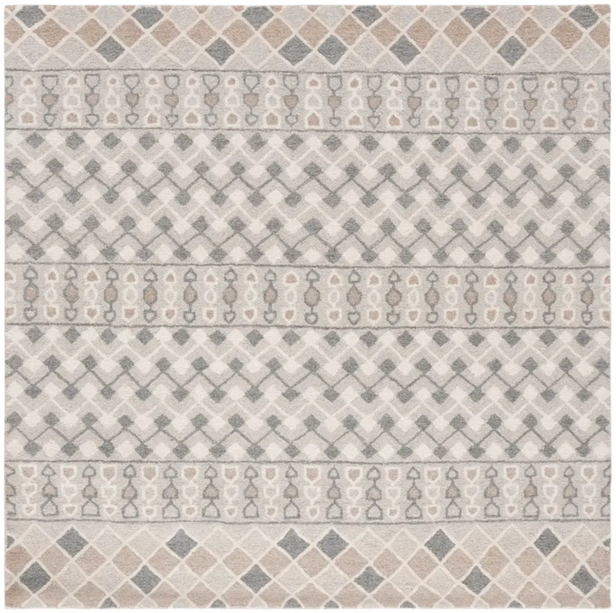 EBONY Hand Tufted 6' x 6' Square area rug