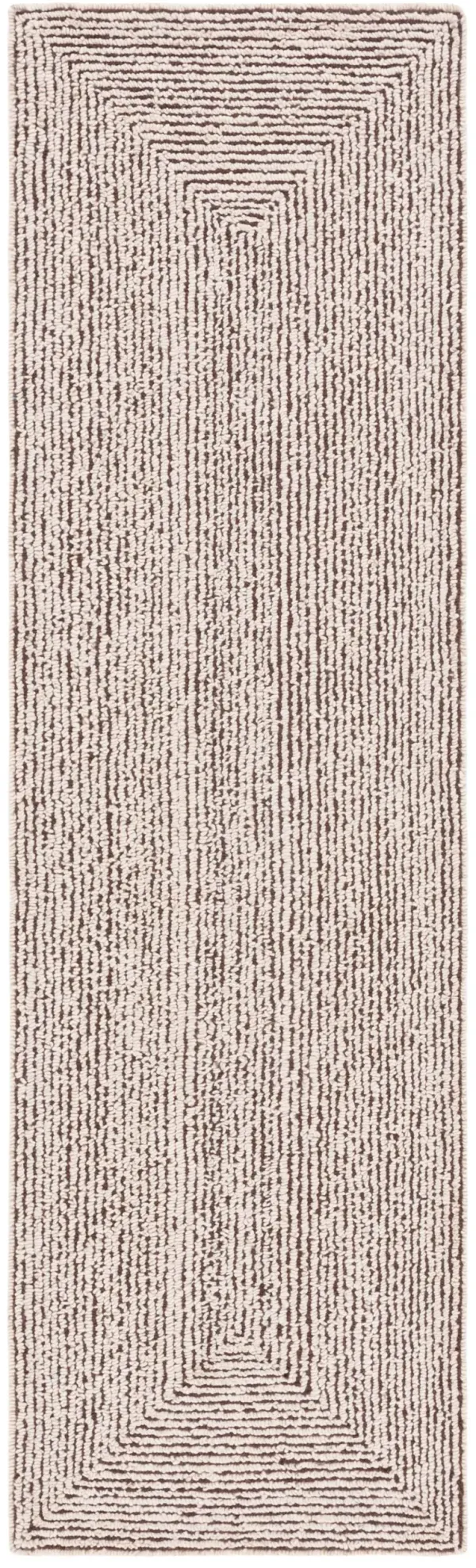 ABSTRACT Hand Tufted 2'-3' x 8' runner