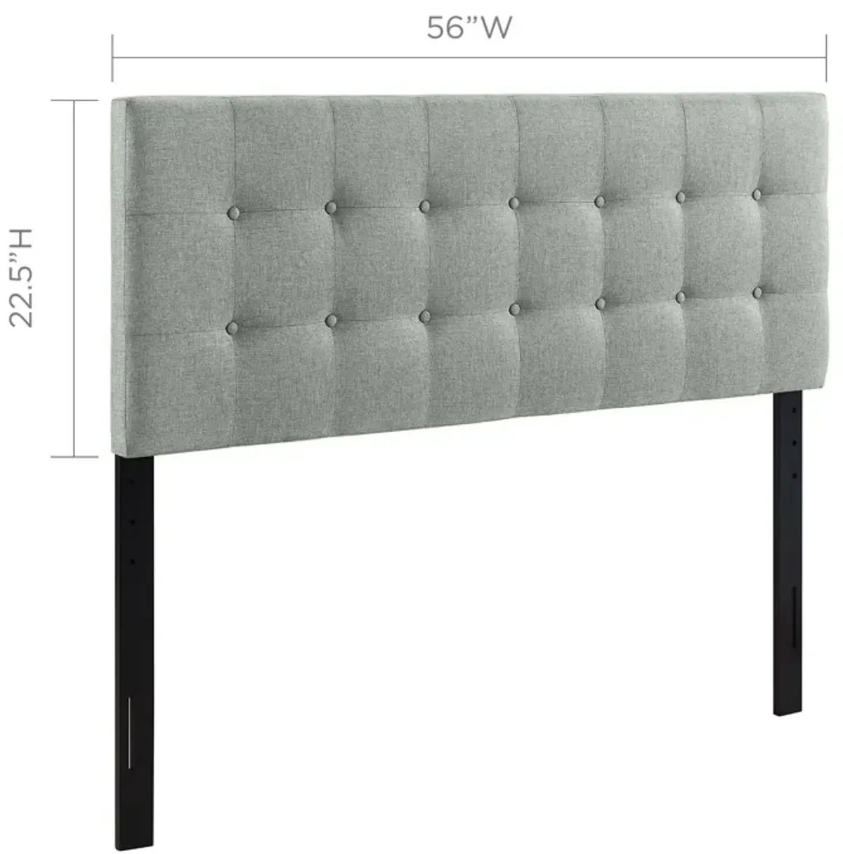 Emily Full Upholstered Fabric Headboard