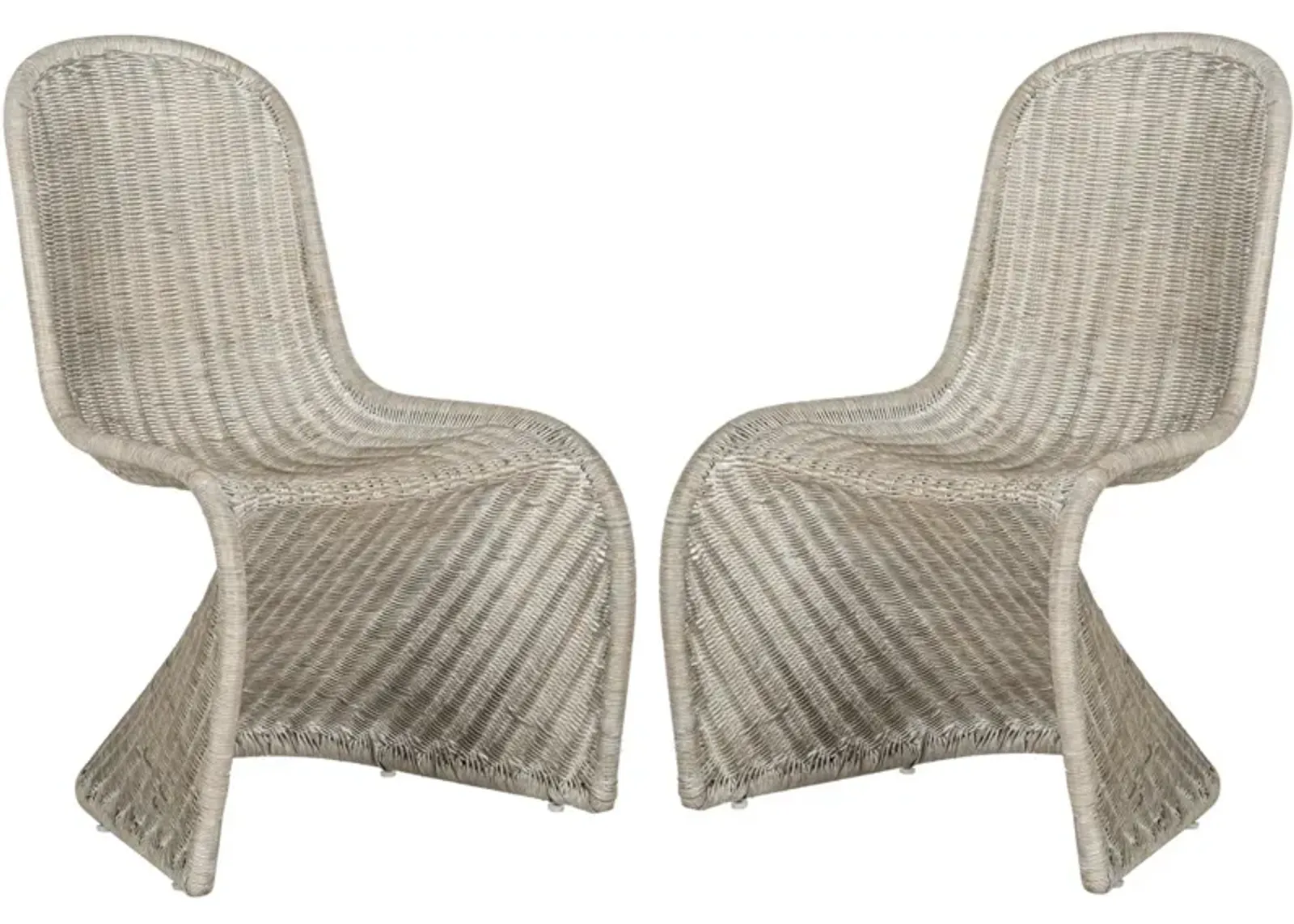 TANA WICKER SIDE CHAIR - Set of 2