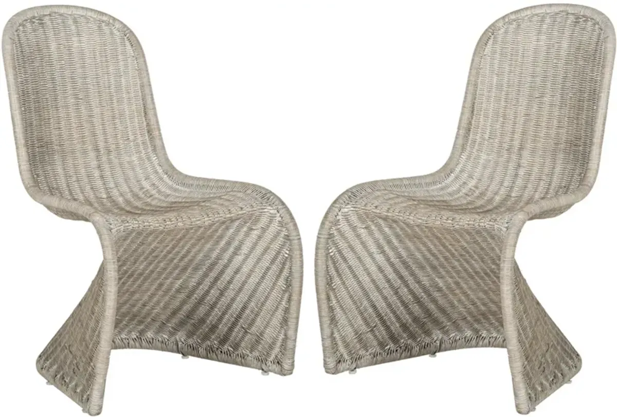 TANA WICKER SIDE CHAIR - Set of 2