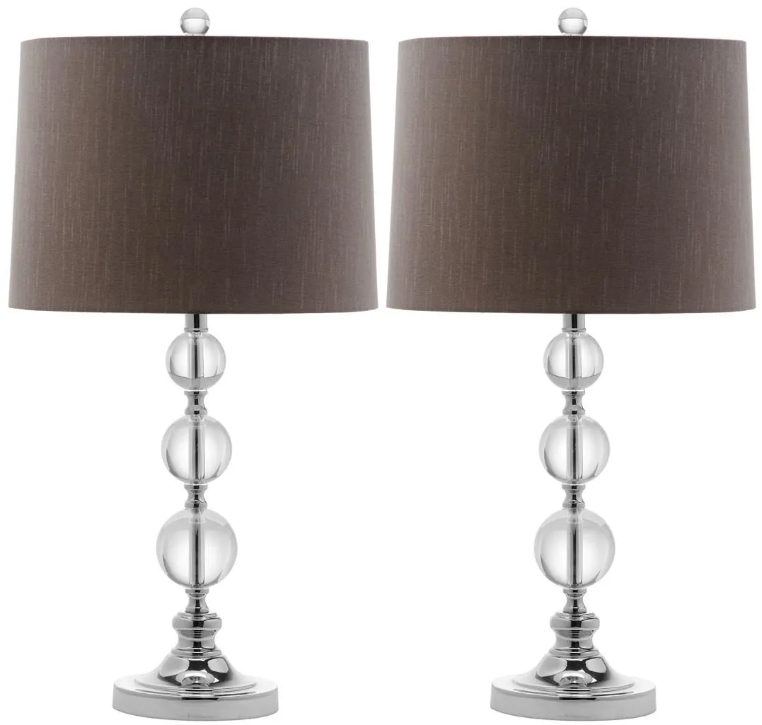 Keeva 26-Inch H Crystal Ball Lamp - Set of 2