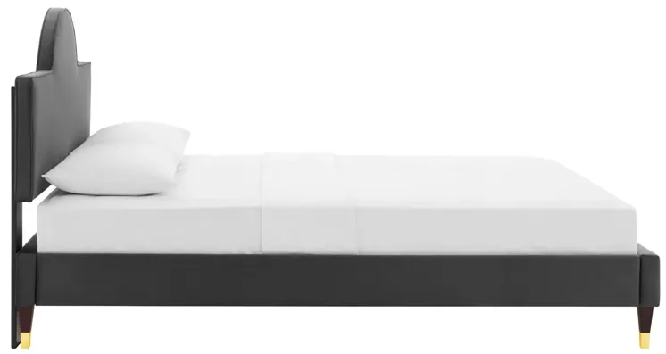 Aurora Performance Velvet King Bed