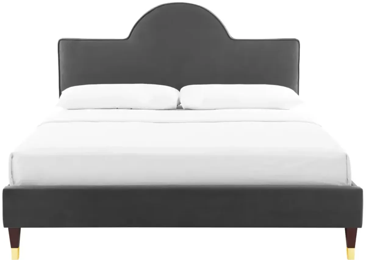 Aurora Performance Velvet King Bed