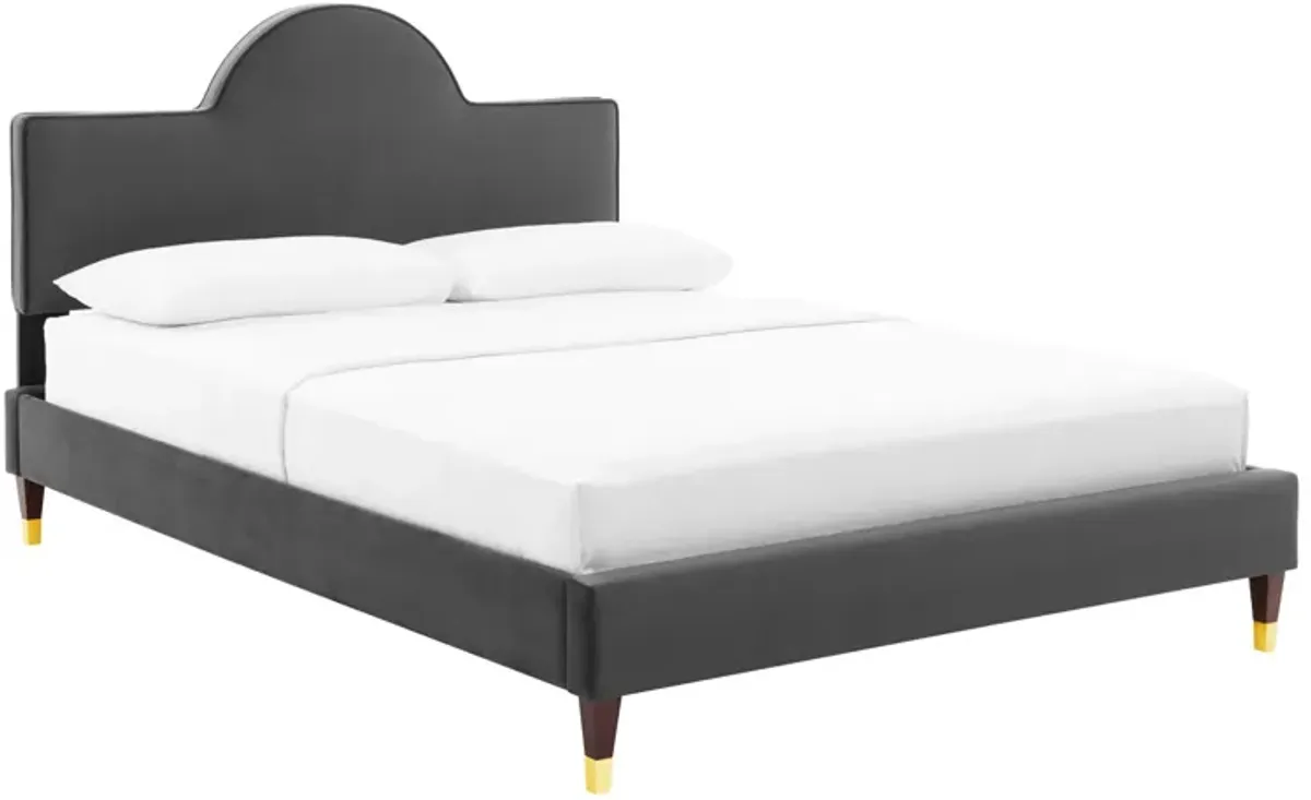 Aurora Performance Velvet King Bed