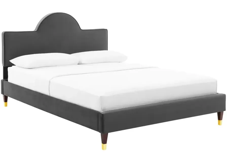 Aurora Performance Velvet King Bed