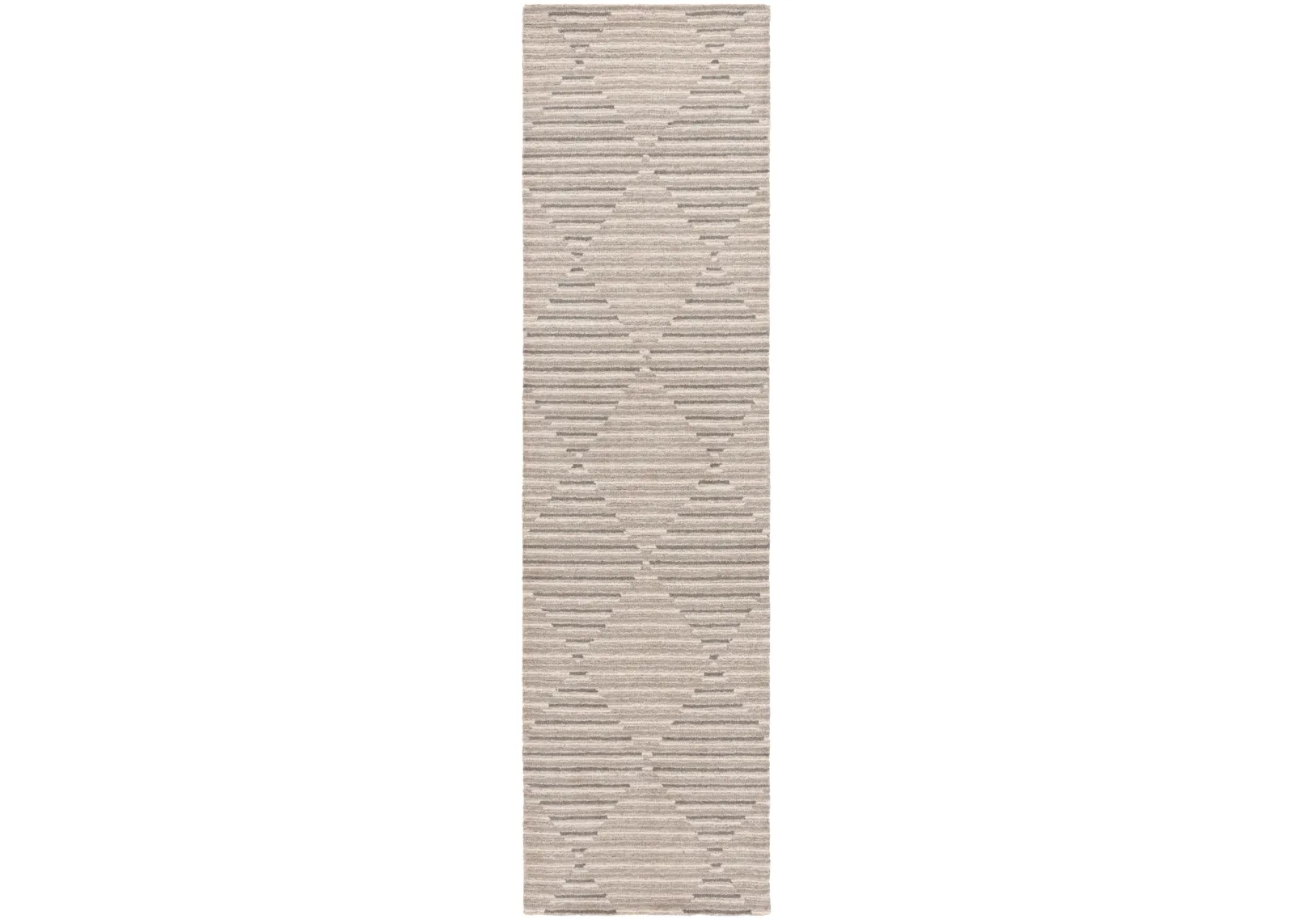 EBONY 528 BEIGE  2'-3' x 9' Runner Rug