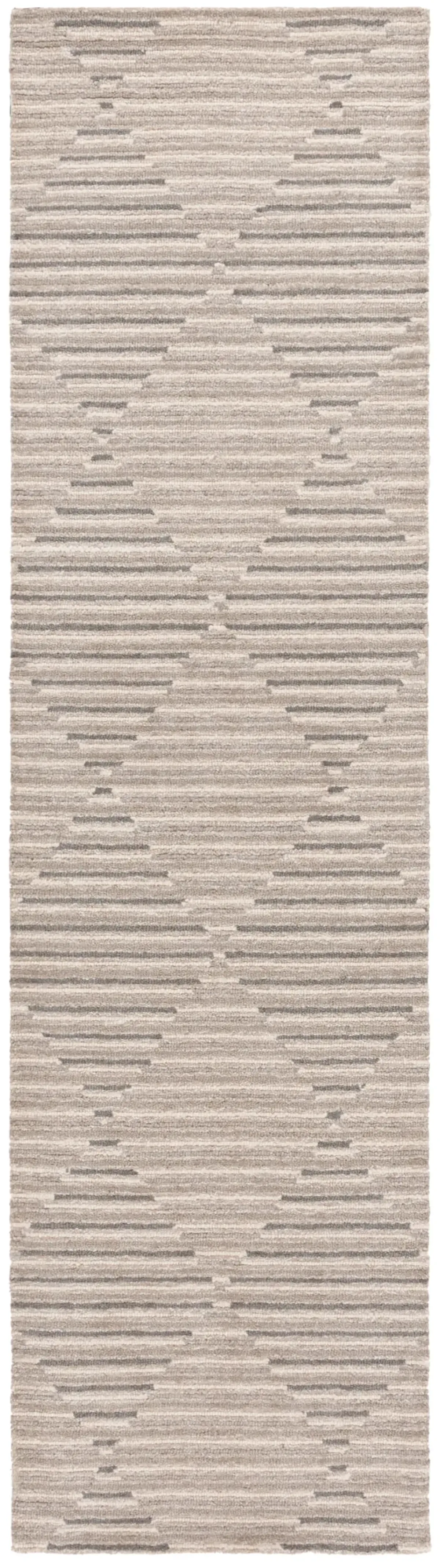 EBONY 528 BEIGE  2'-3' x 9' Runner Rug