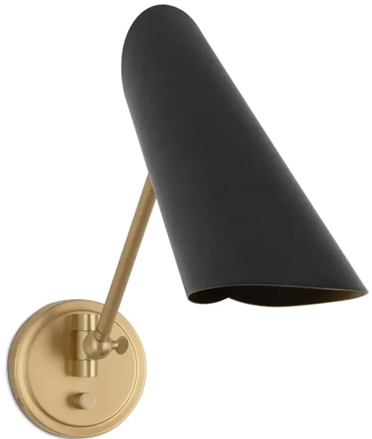 Vest Single Arm Sconce (Blackened Brass and Natural Brass)