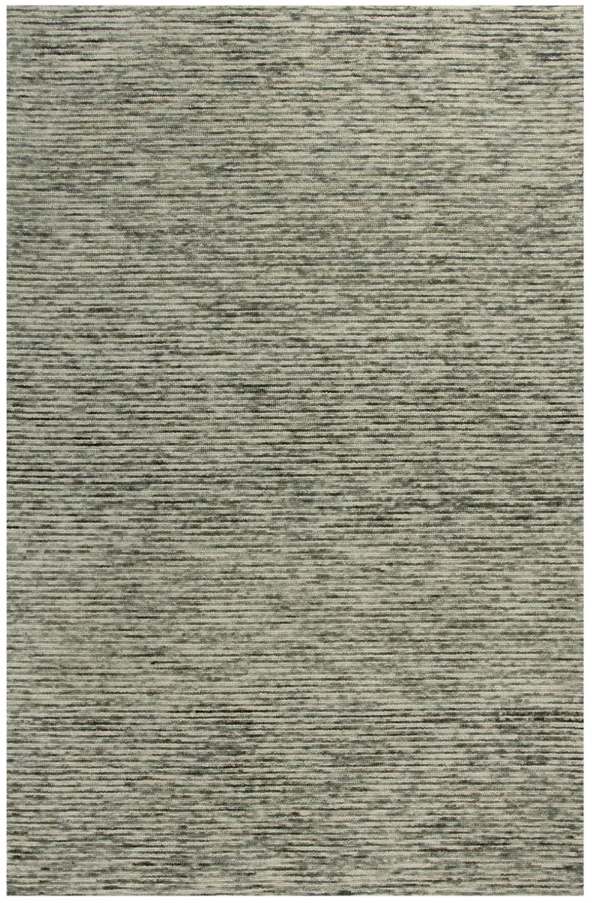 Berkshire Gray stripes Wool 7'6" x 9'6" Rectangle Rug