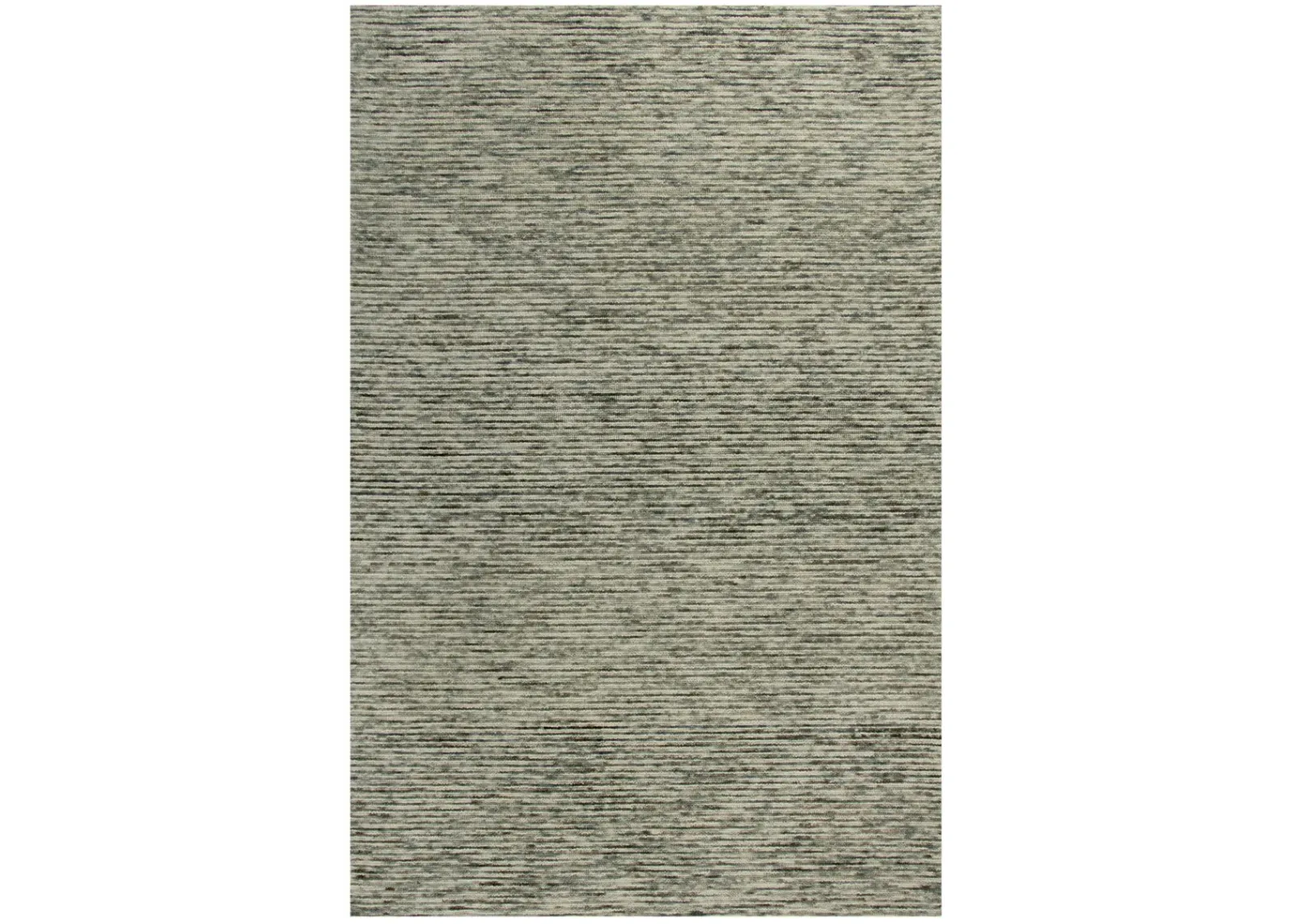 Berkshire Gray stripes Wool 7'6" x 9'6" Rectangle Rug