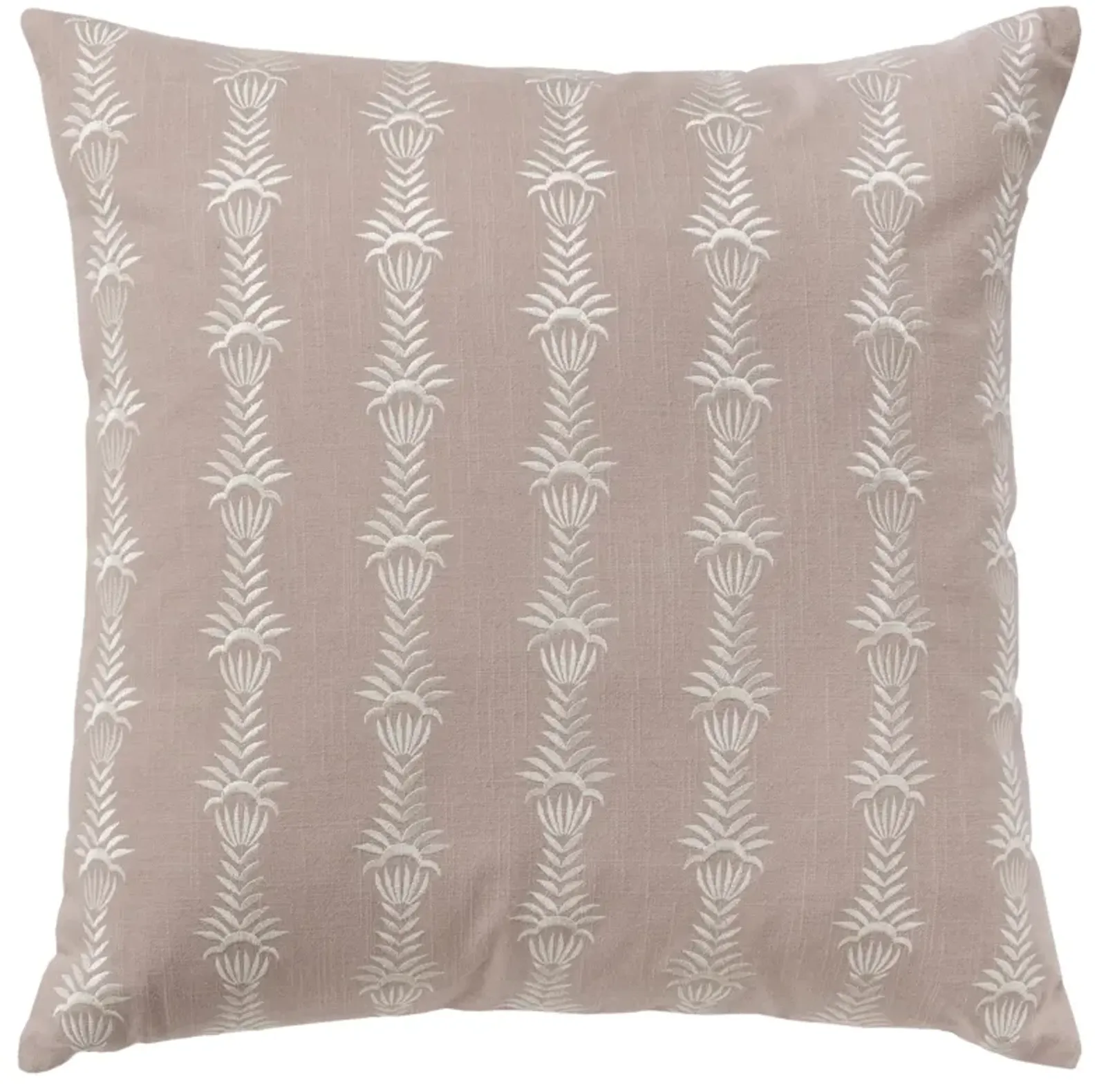 botanical stripe pink Pillow