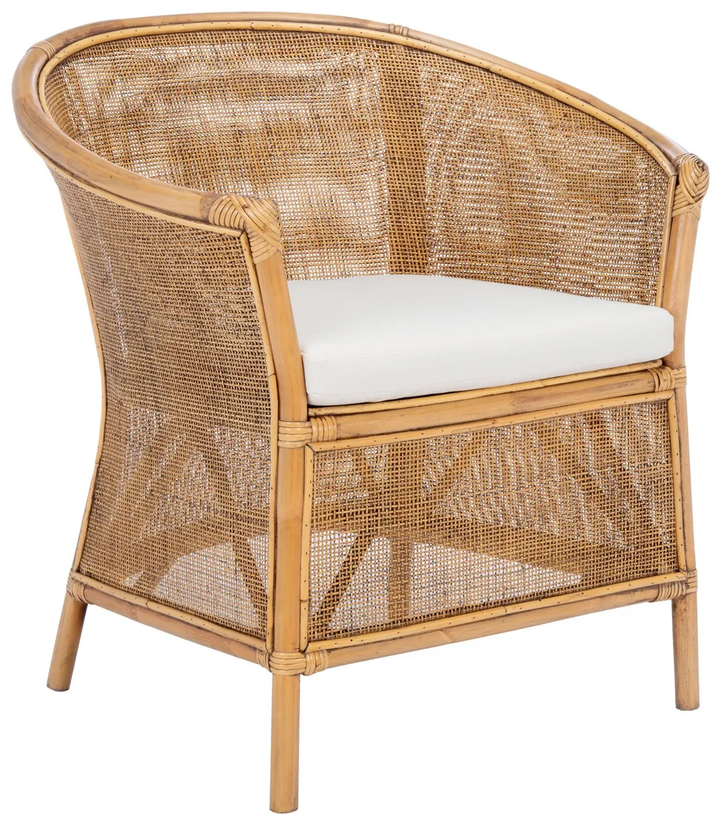 JESSICA RATTAN ACCENT CHAIR W/ CUSHION