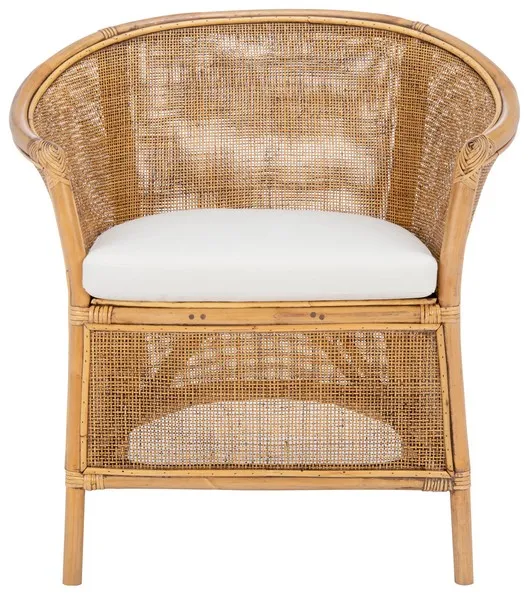 JESSICA RATTAN ACCENT CHAIR W/ CUSHION