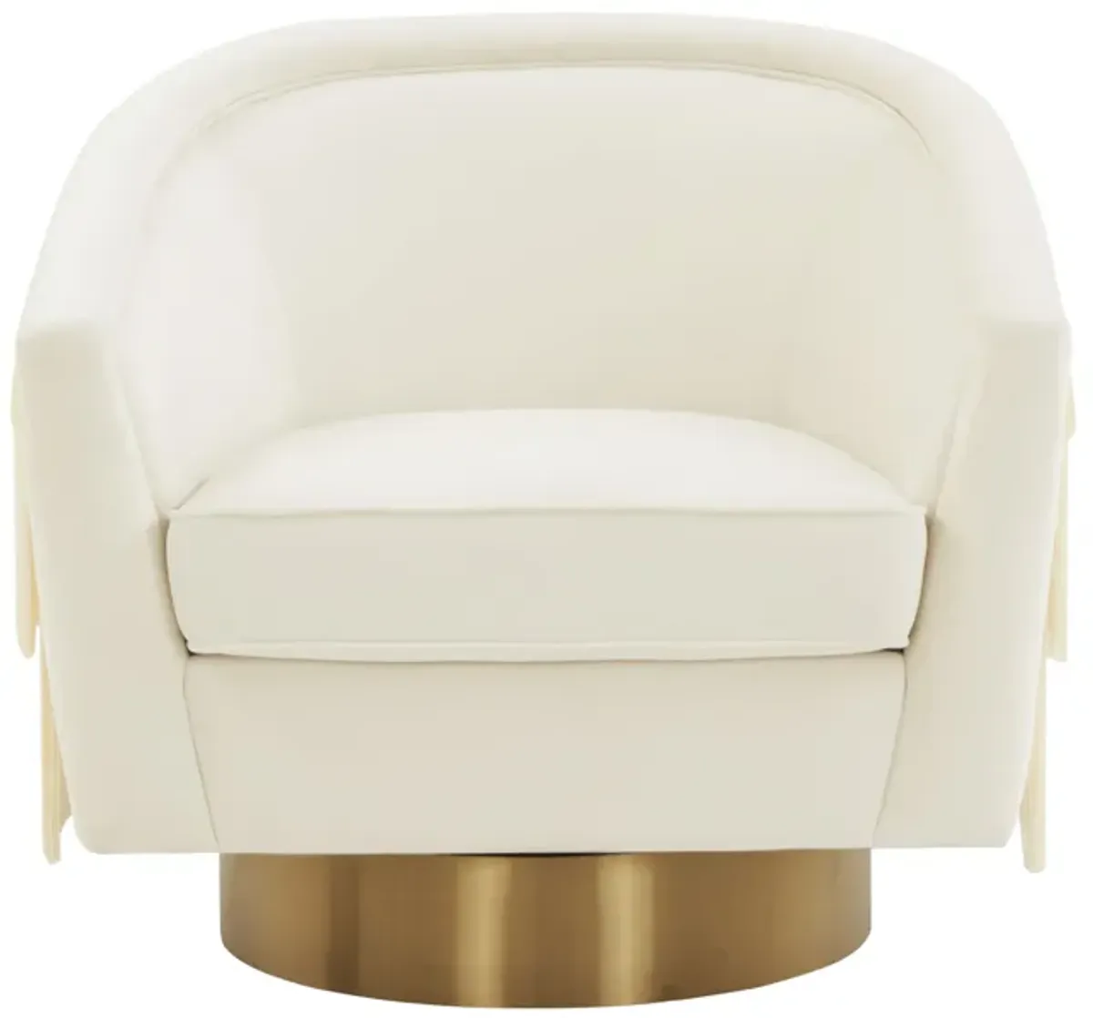 Flapper Cream Swivel Chair