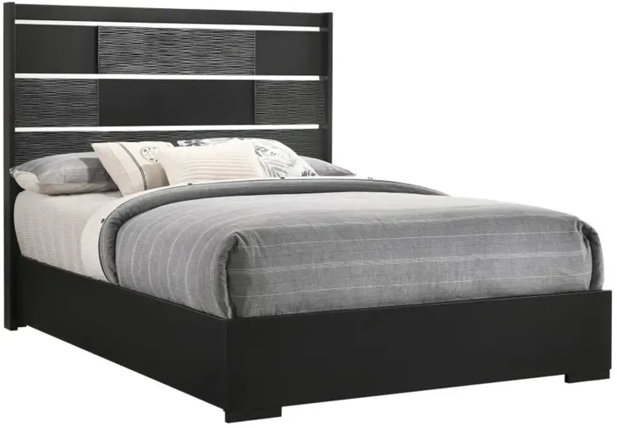 Blacktoft Queen Panel Bed Black