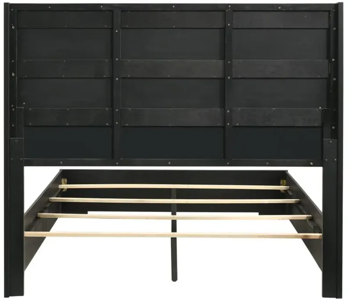 Blacktoft Queen Panel Bed Black