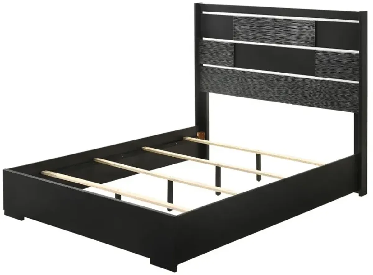 Blacktoft Queen Panel Bed Black