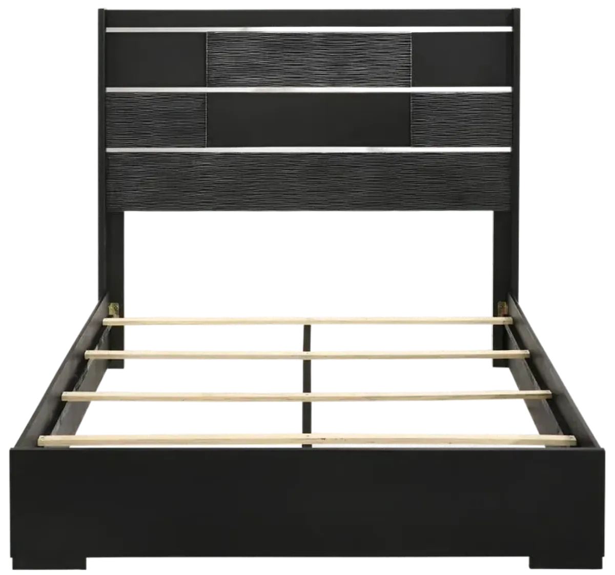 Blacktoft Queen Panel Bed Black