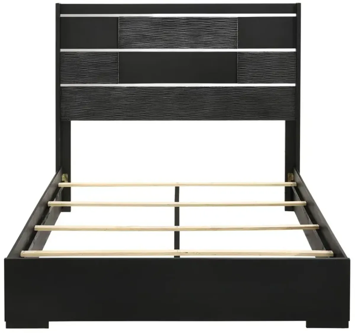 Blacktoft Queen Panel Bed Black